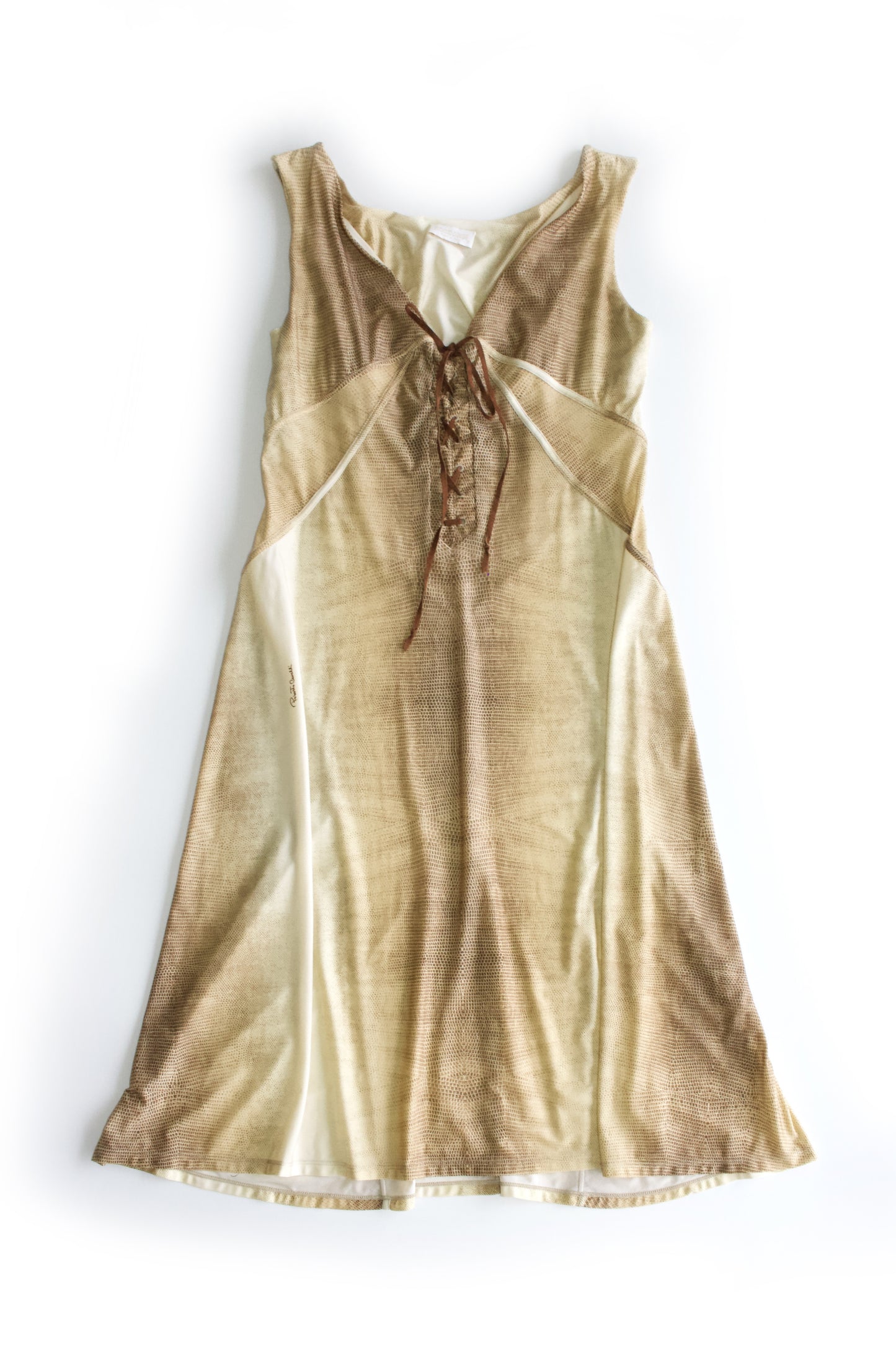 Roberto Cavalli SS 2002 animal print dress