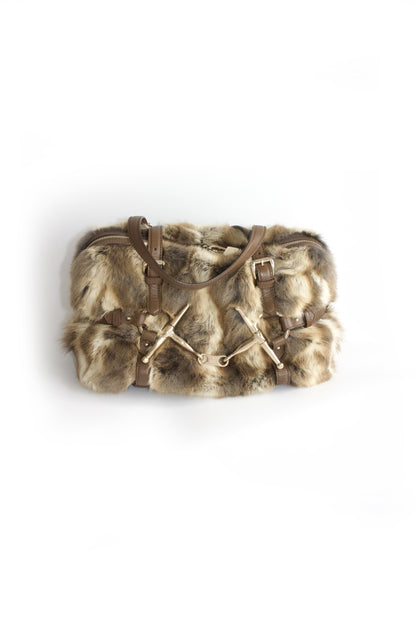 Gucci 85th Anniversary Boston fur bag