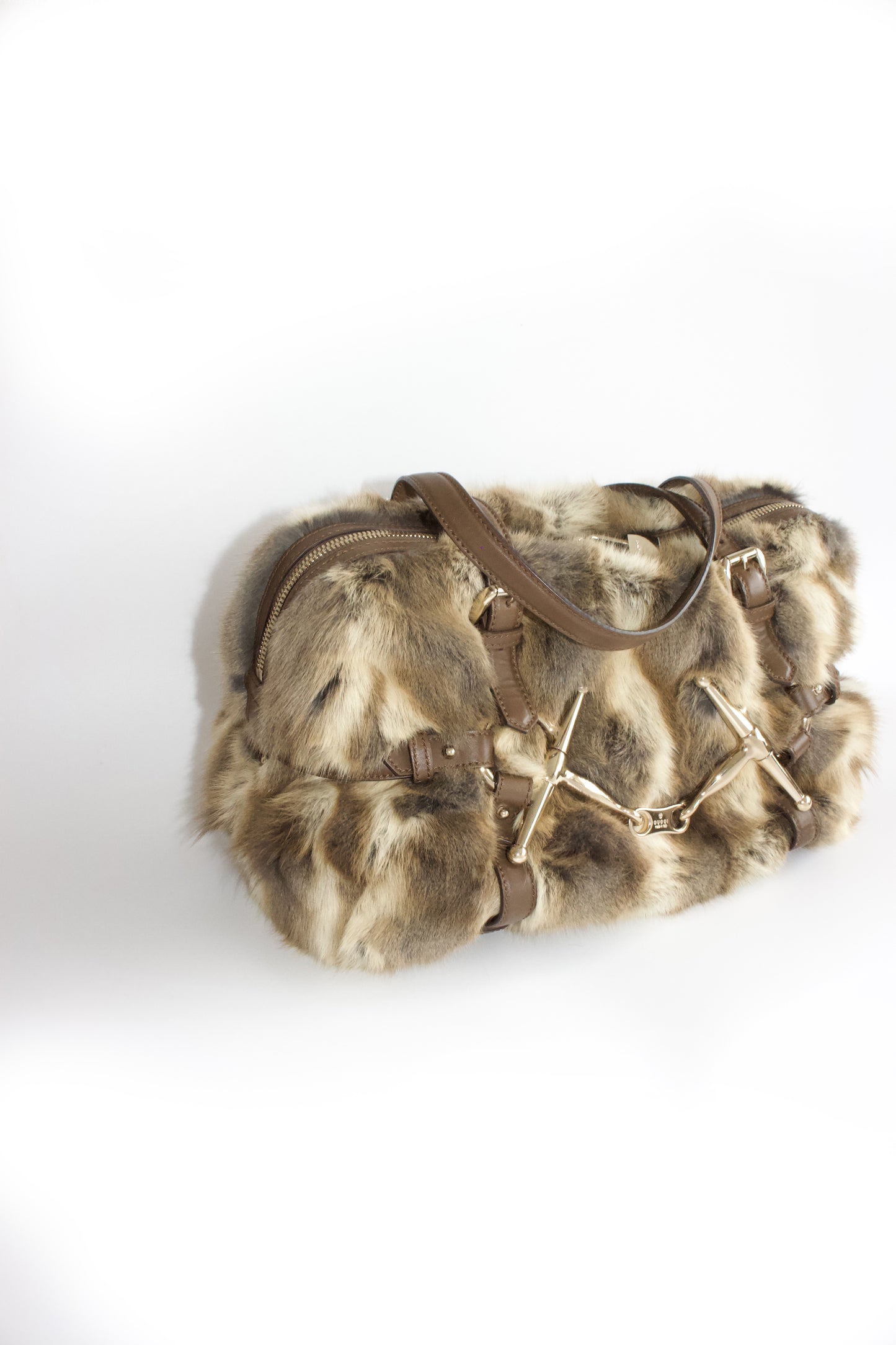 Gucci 85th Anniversary Boston fur bag