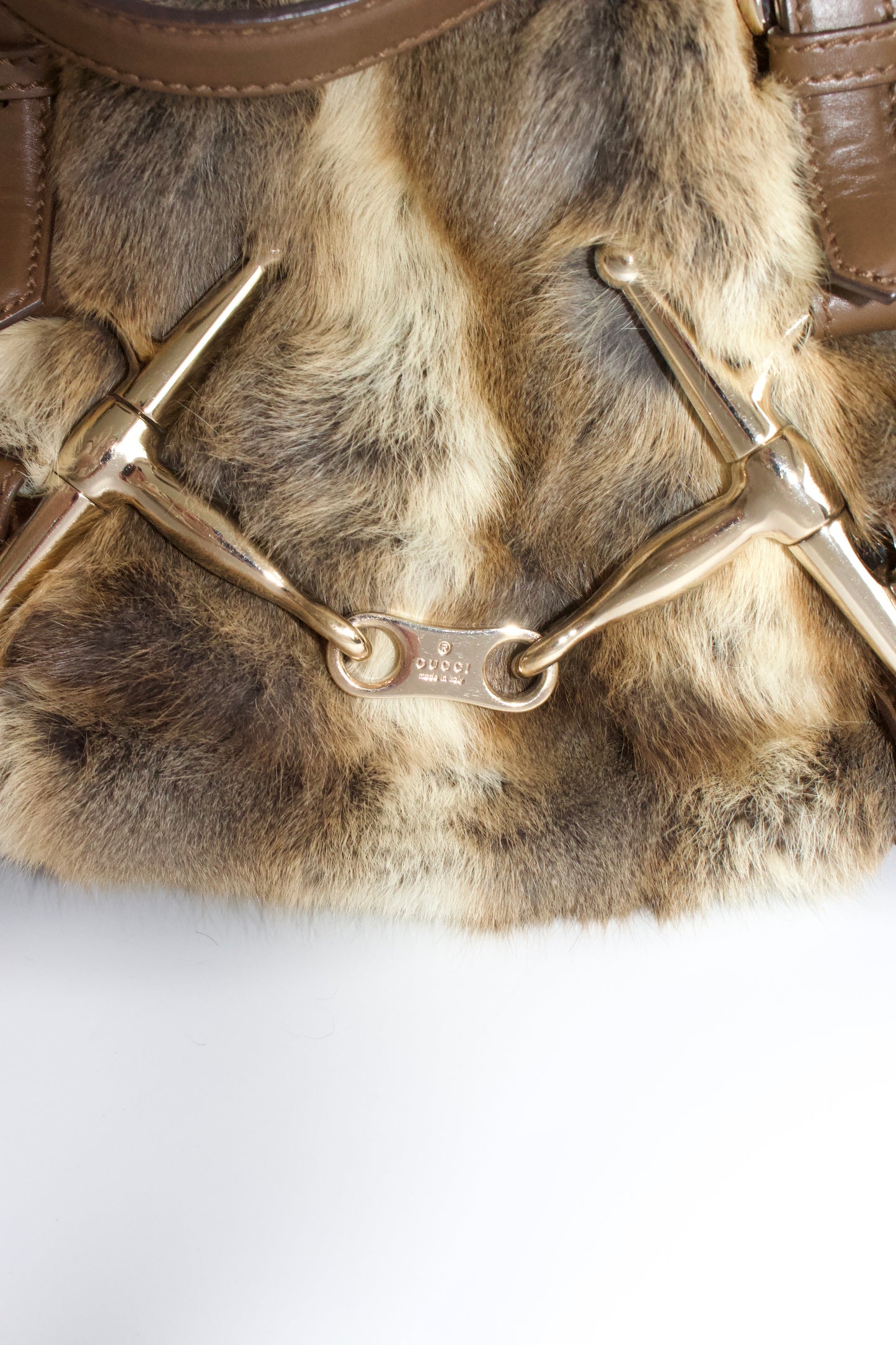 Gucci 85th Anniversary Boston fur bag