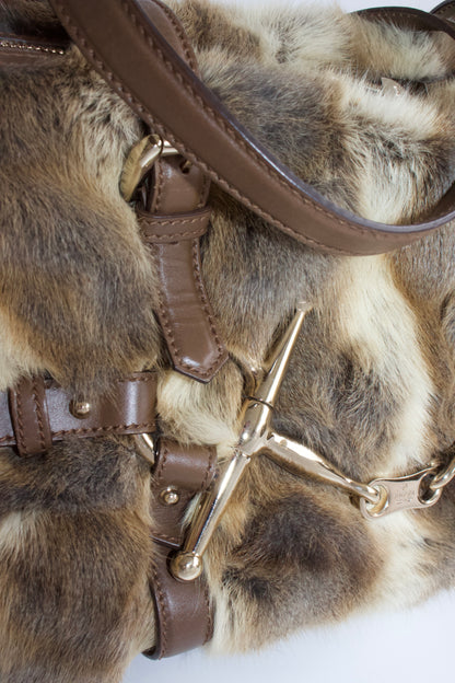 Gucci 85th Anniversary Boston fur bag