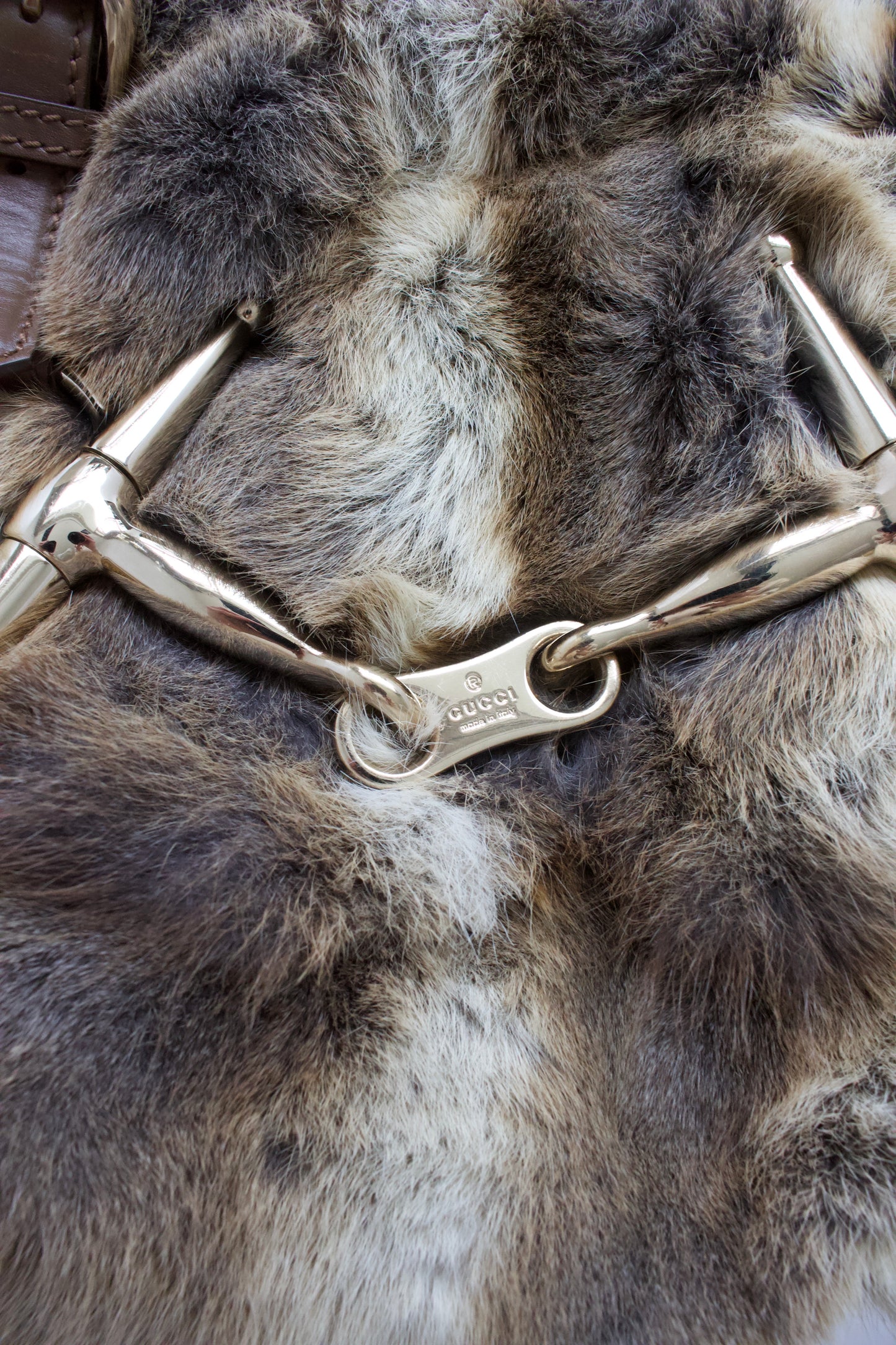 Gucci 85th Anniversary Boston fur bag