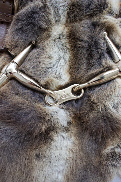 Gucci 85th Anniversary Boston fur bag