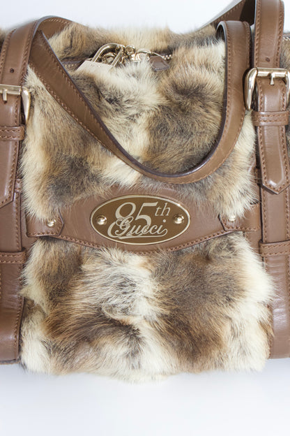 Gucci 85th Anniversary Boston fur bag