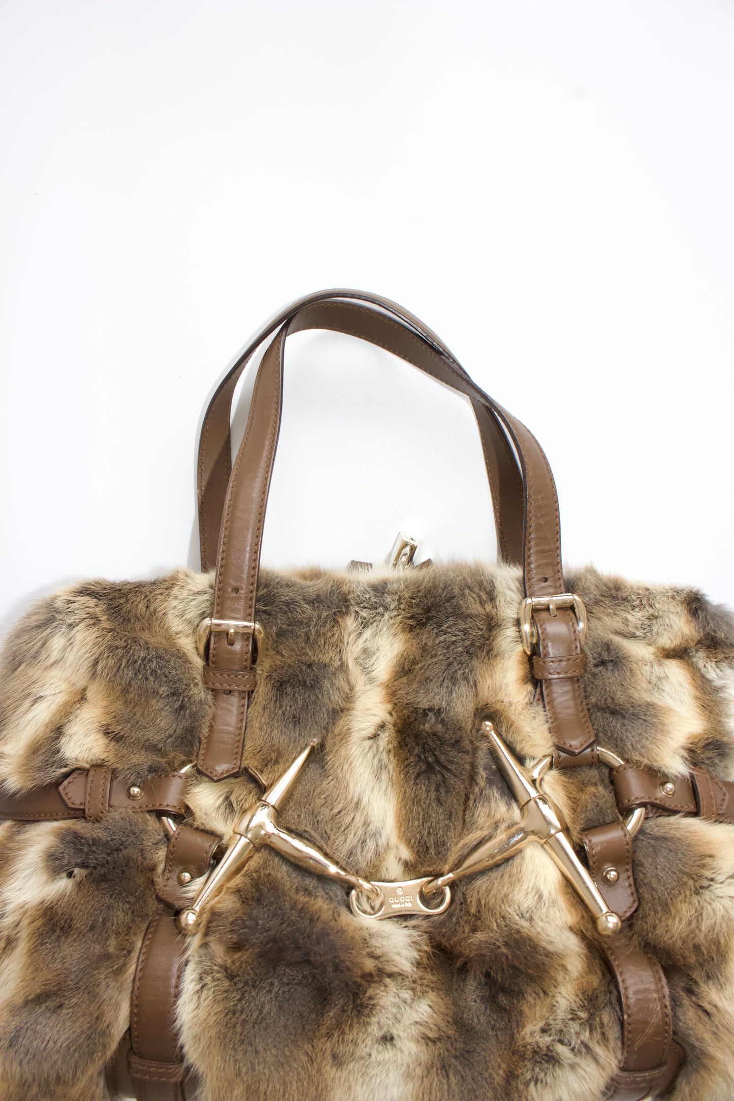 Gucci 85th Anniversary Boston fur bag