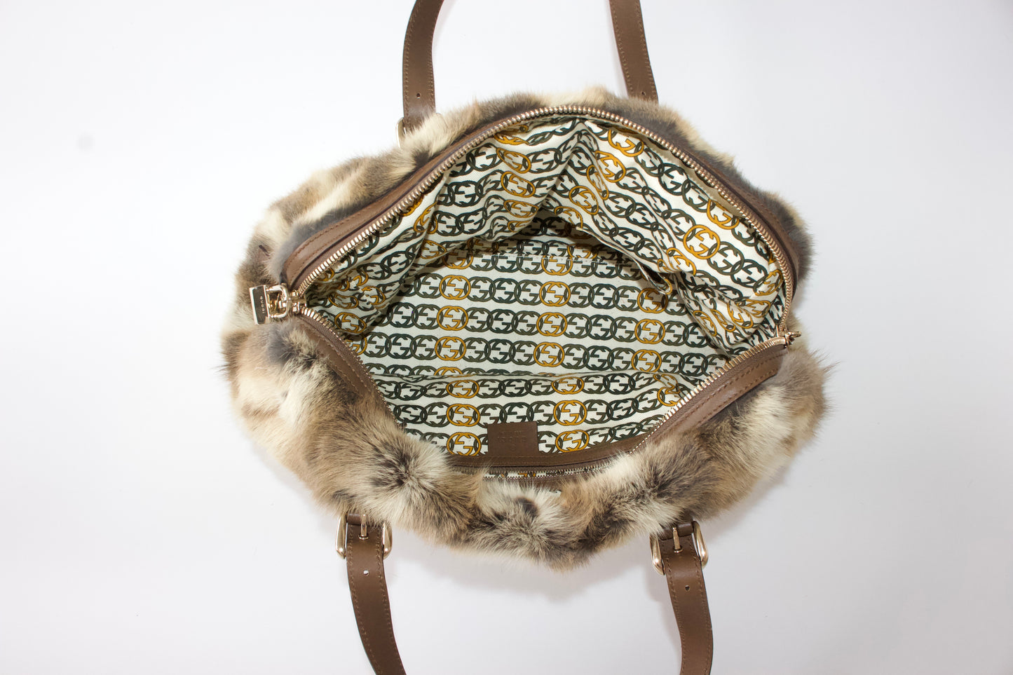 Gucci 85th Anniversary Boston fur bag