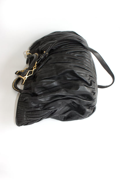 Miu Miu plissé leather crossbody bag