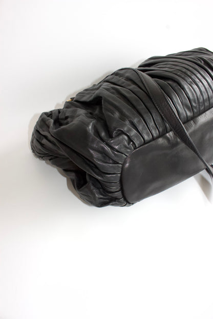 Miu Miu plissé leather crossbody bag