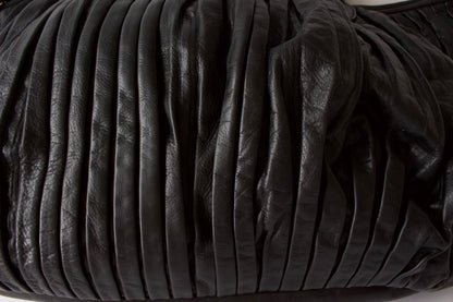 Miu Miu plissé leather crossbody bag