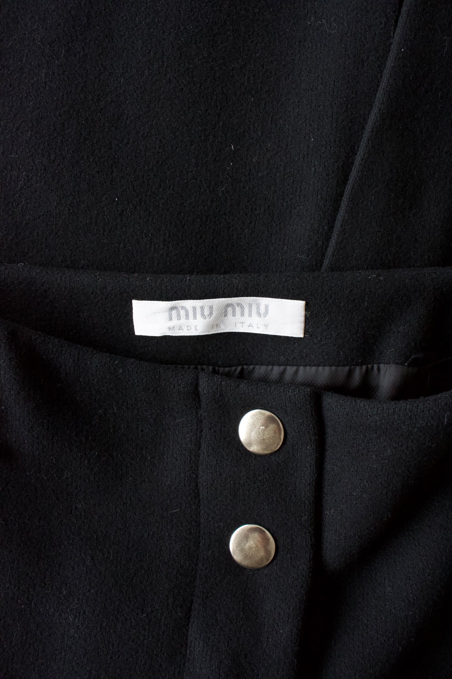 Miu Miu FW 1999 midi-skirt with zipper