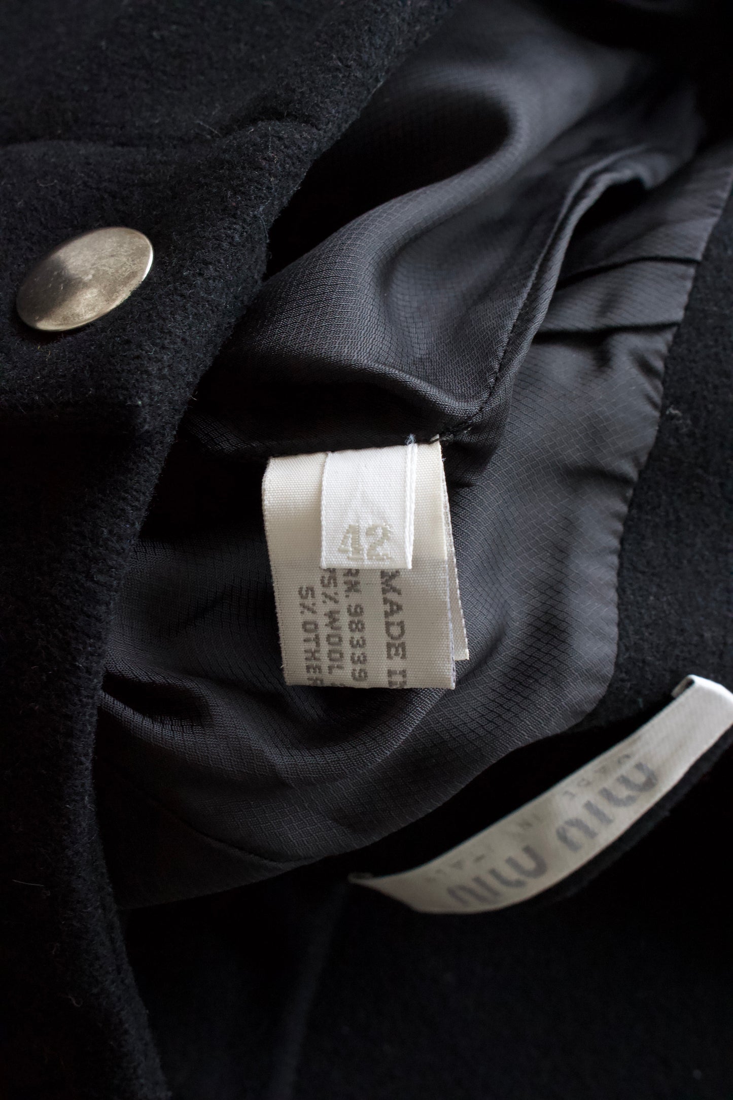 Miu Miu FW 1999 midi-skirt with zipper