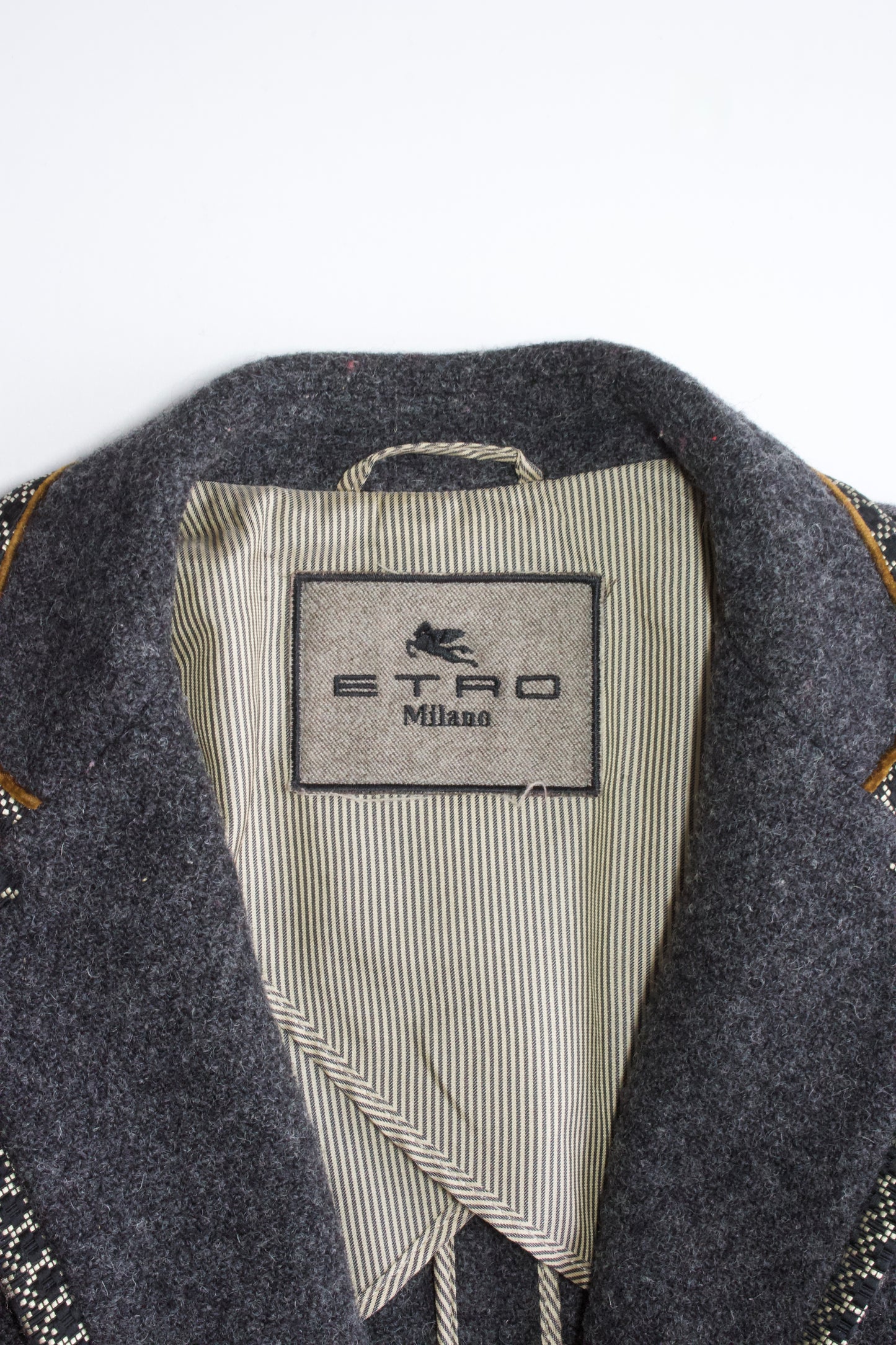 Etro grey wool blazer