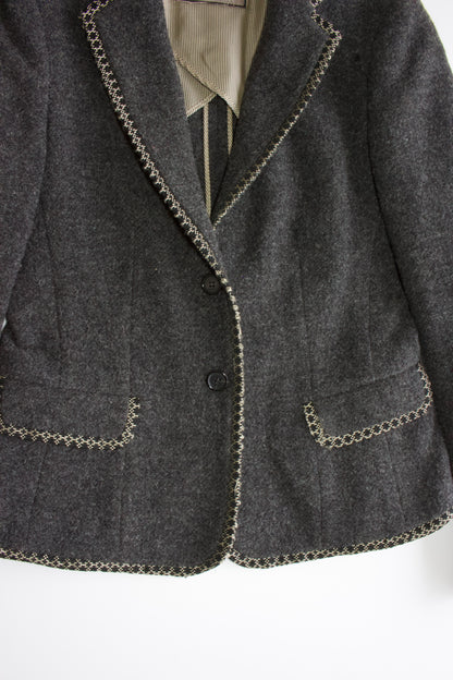 Etro grey wool blazer