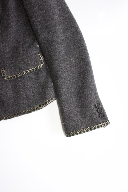 Etro grey wool blazer