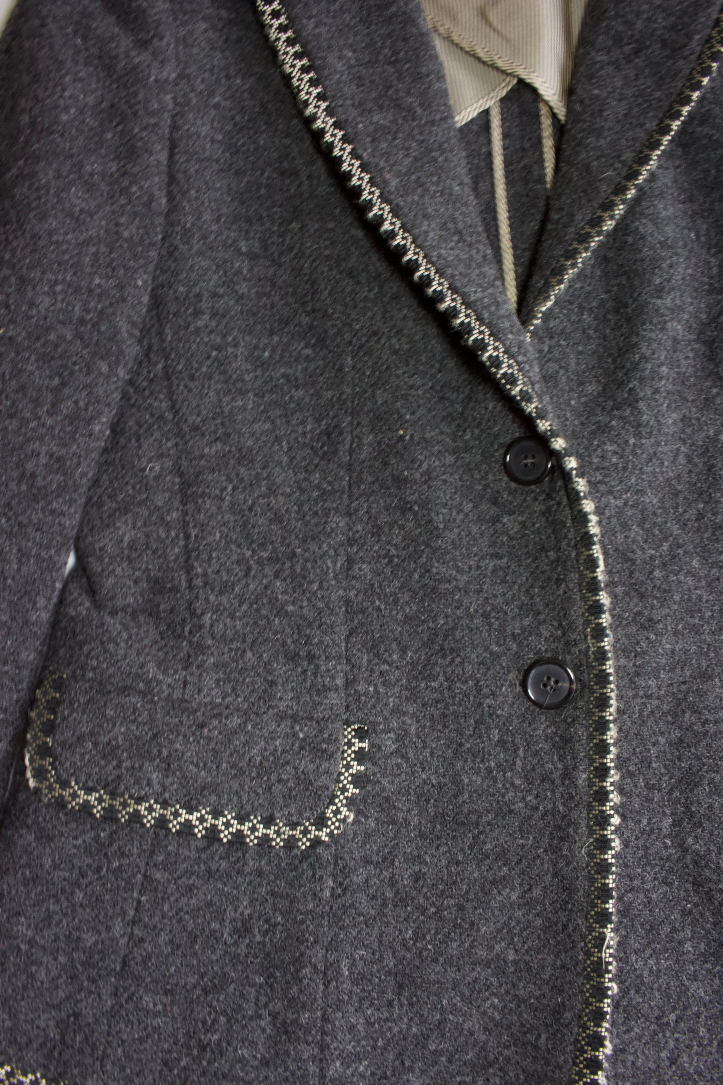 Etro grey wool blazer