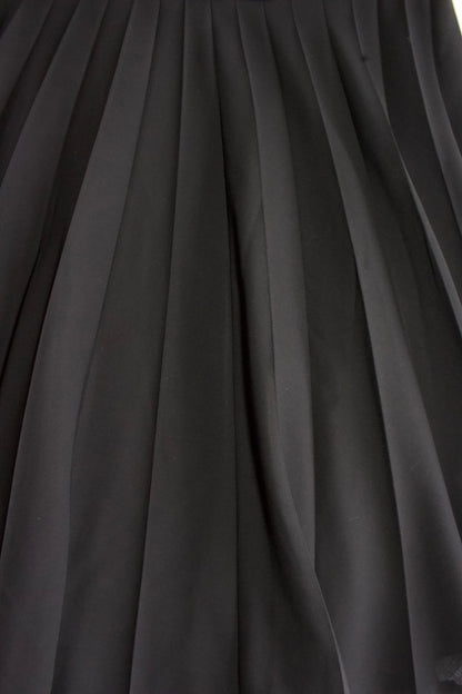 Yohji Yamamoto Y’s 2000s black asymmetrical pleated skirt