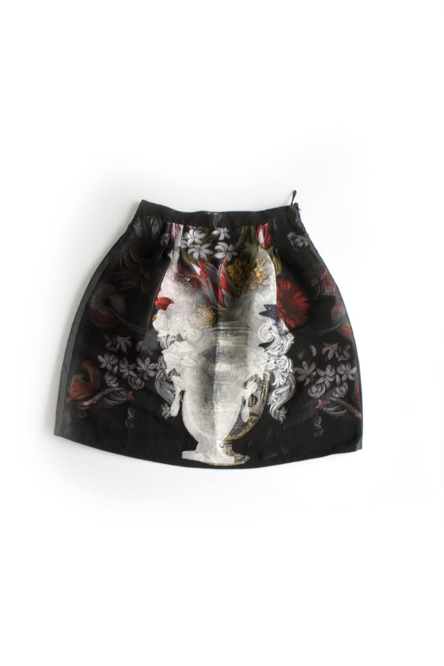 Miu Miu FW 2006 black jacquard mini-skirt