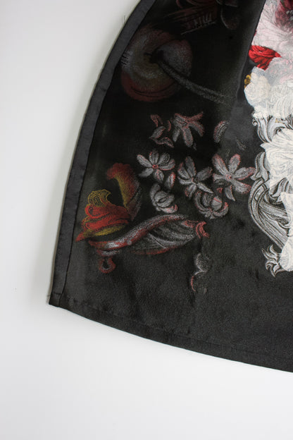 Miu Miu FW 2006 black jacquard mini-skirt