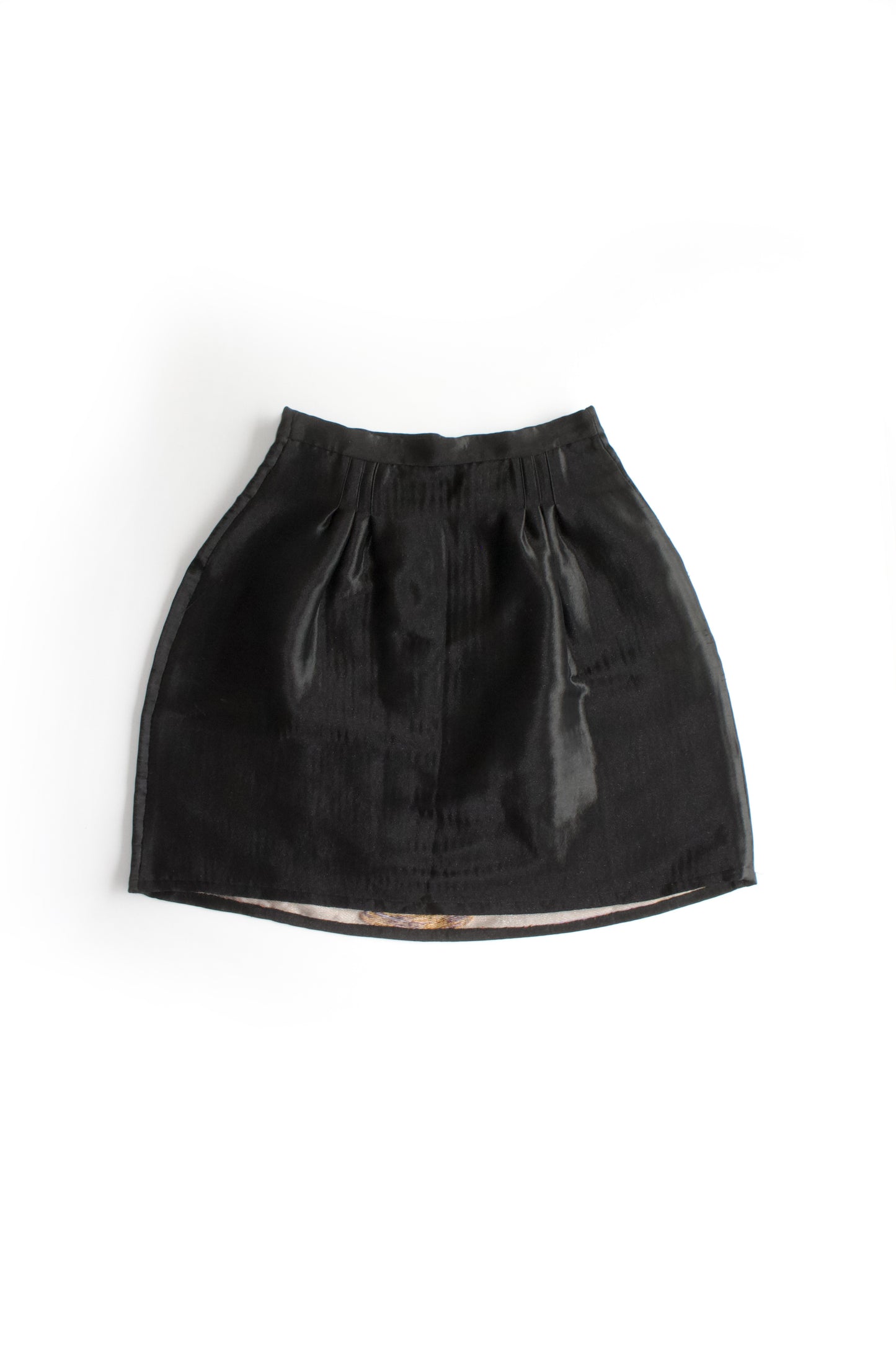Miu Miu FW 2006 black jacquard mini-skirt