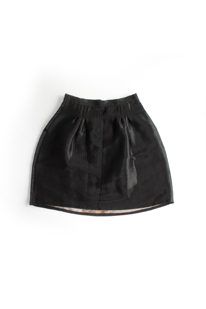 Miu Miu FW 2006 black jacquard mini-skirt