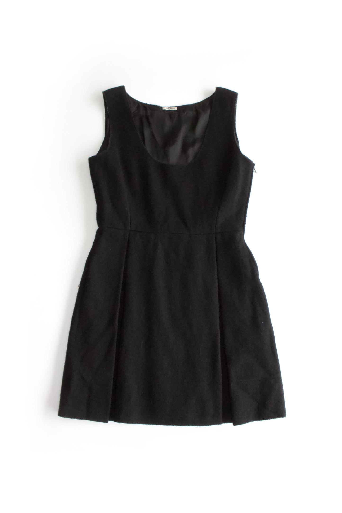Miu Miu FW 2001 black wool mini-dress