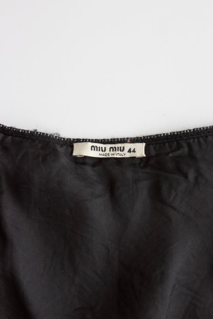 Miu Miu FW 2001 black wool mini-dress