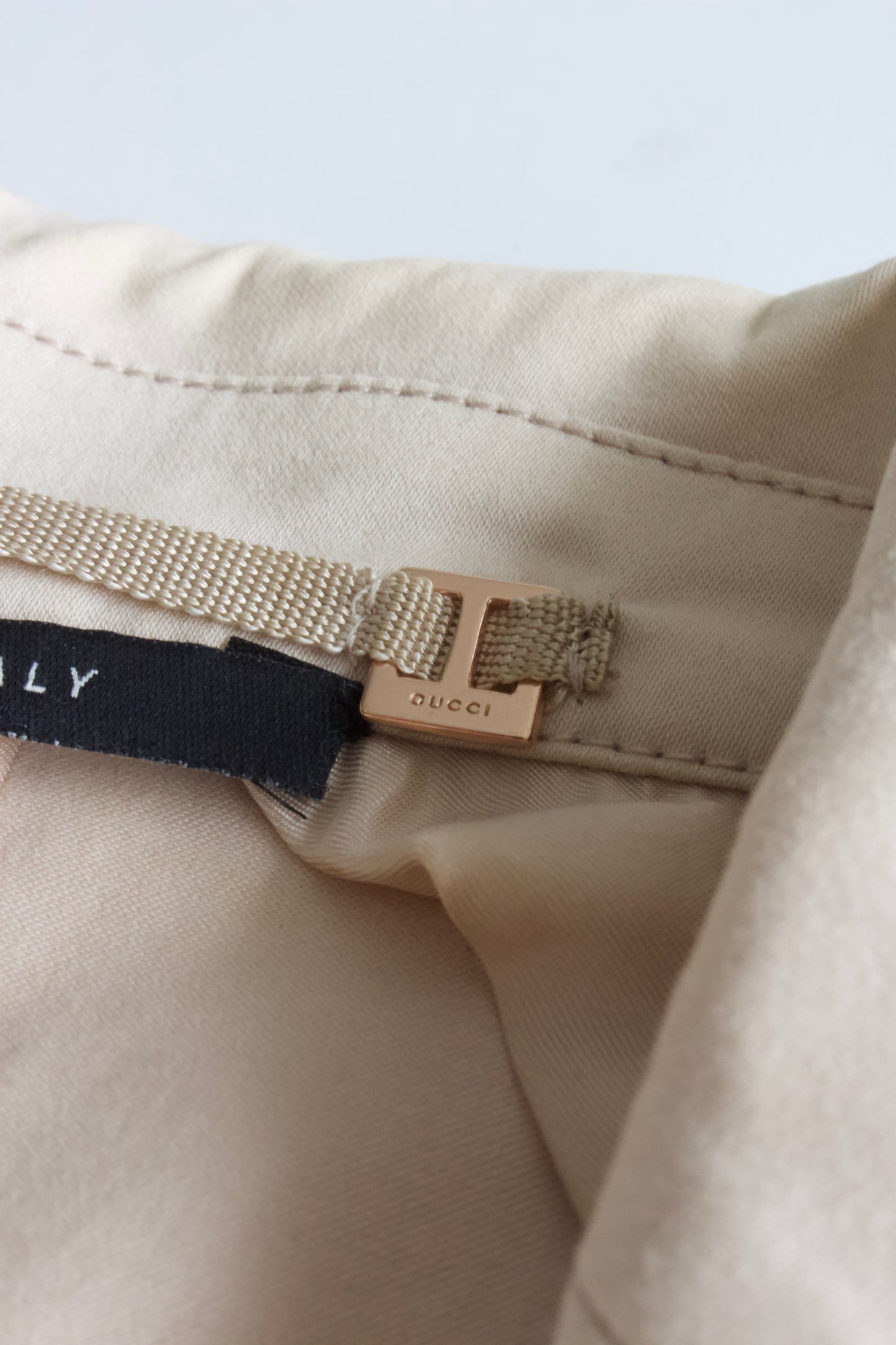 Gucci SS 2004 Tom Ford-era beige ruffled jacket