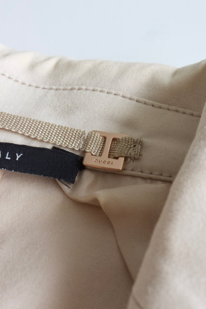 Gucci SS 2004 Tom Ford-era beige ruffled jacket