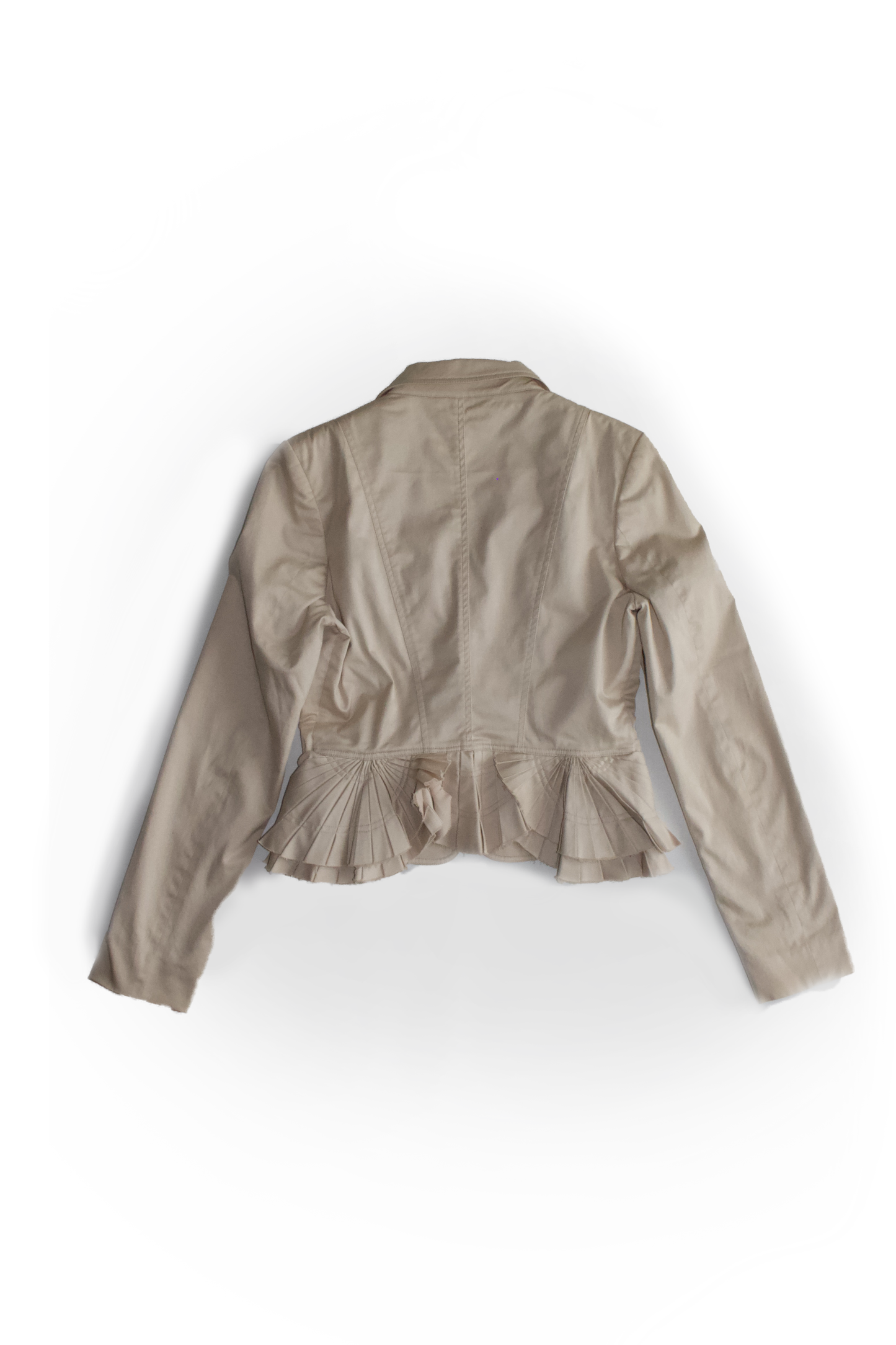 Gucci SS 2004 Tom Ford-era beige ruffled jacket