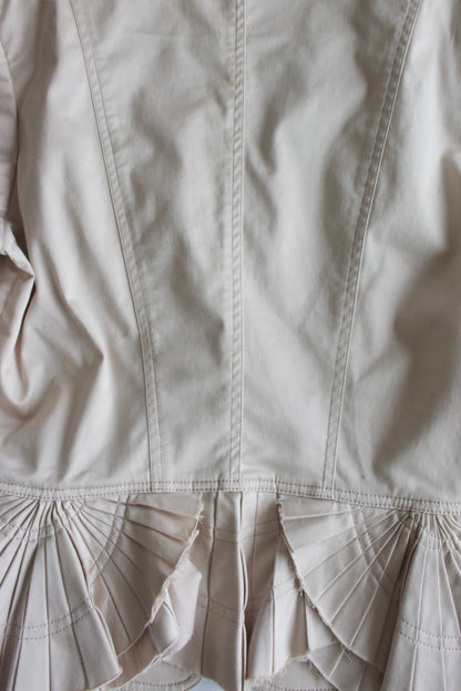 Gucci SS 2004 Tom Ford-era beige ruffled jacket