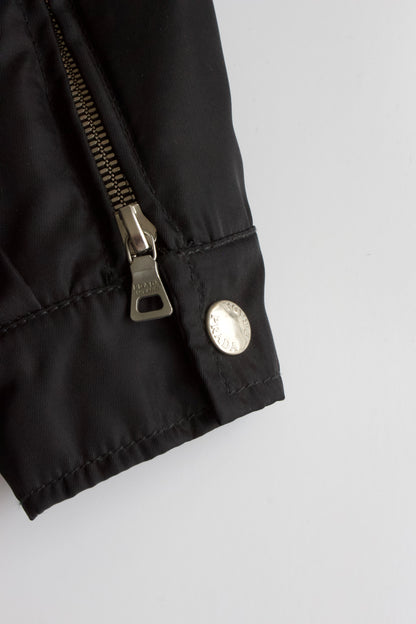 Prada FW 1994 black nylon & leather jacket
