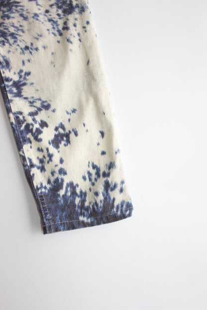 Roberto Cavalli FW 1999 cow print blue jeans