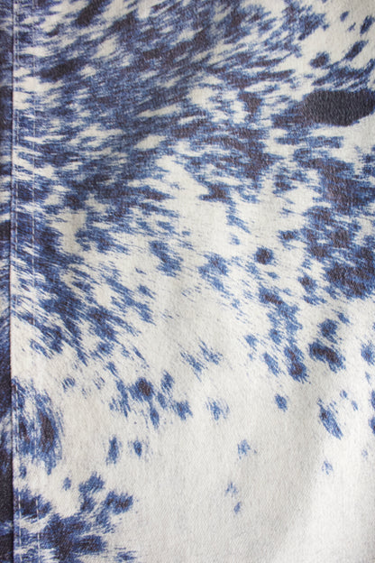 Roberto Cavalli FW 1999 cow print blue jeans