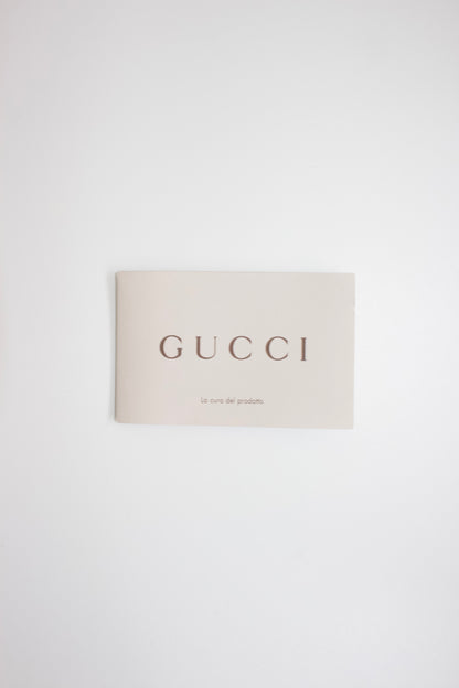 Gucci Indy brown monogram bag with mink fur tassels