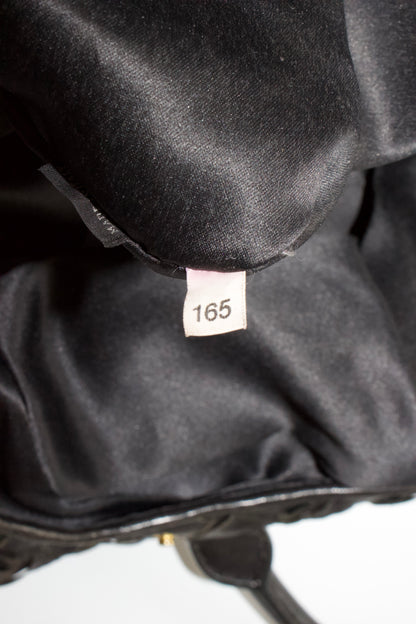 Miu Miu black woven leather handbag