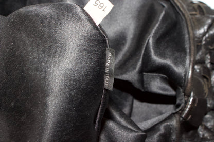 Miu Miu black woven leather handbag