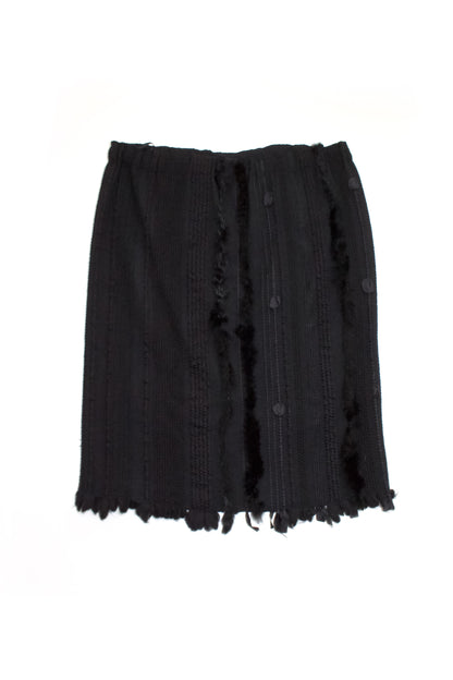 Gucci FW 2002 Tom Ford-era wool & fur skirt