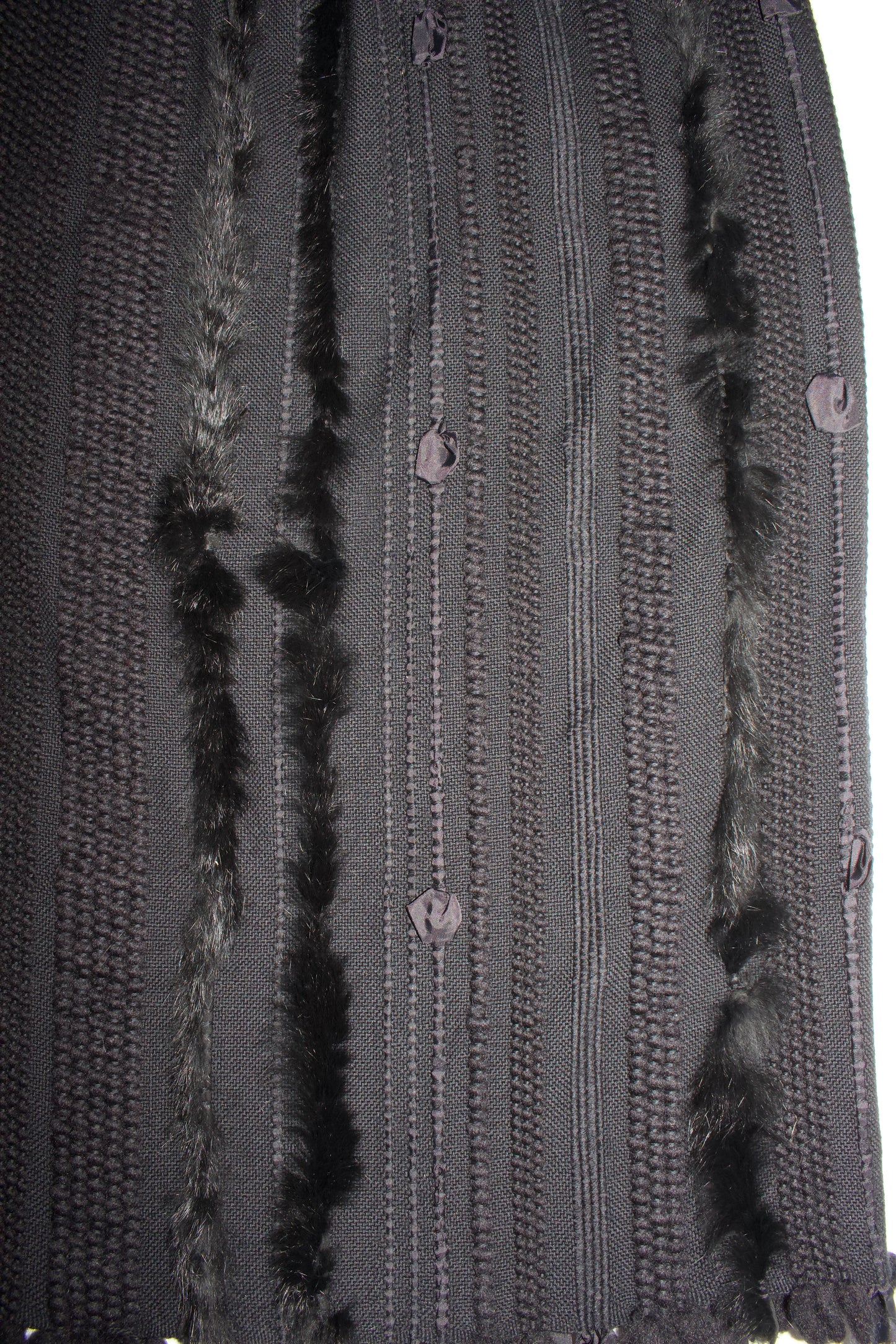 Gucci FW 2002 Tom Ford-era wool & fur skirt