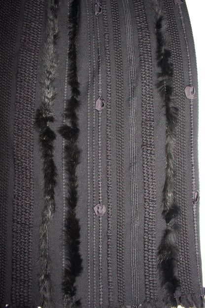 Gucci FW 2002 Tom Ford-era wool & fur skirt