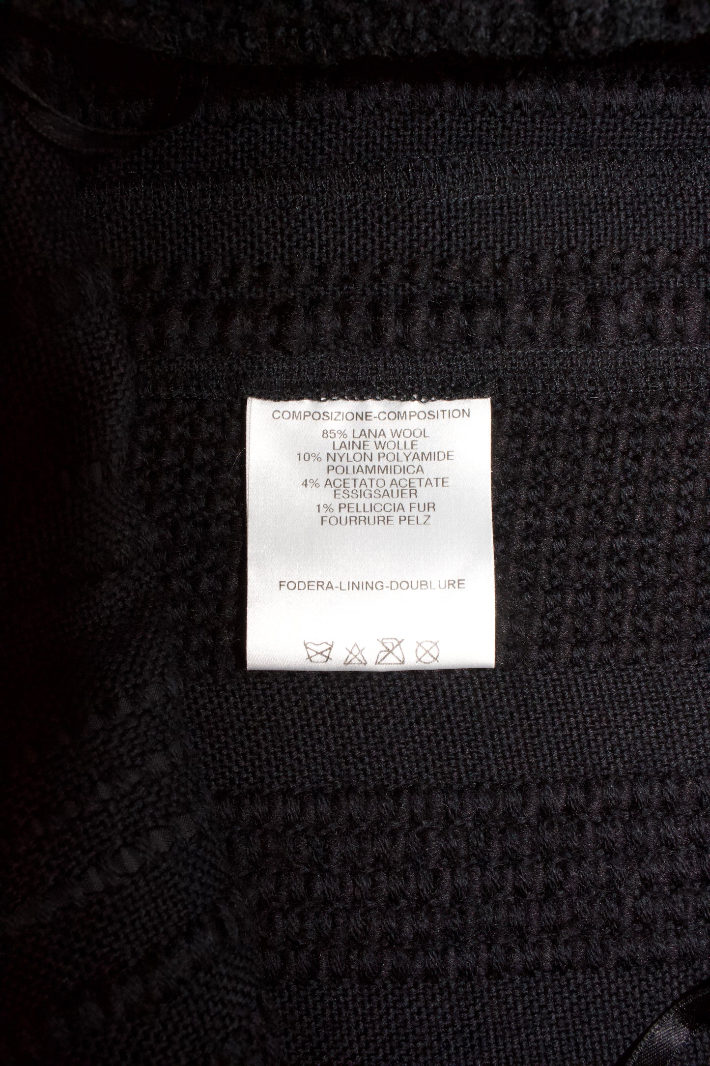 Gucci FW 2002 Tom Ford-era wool & fur skirt