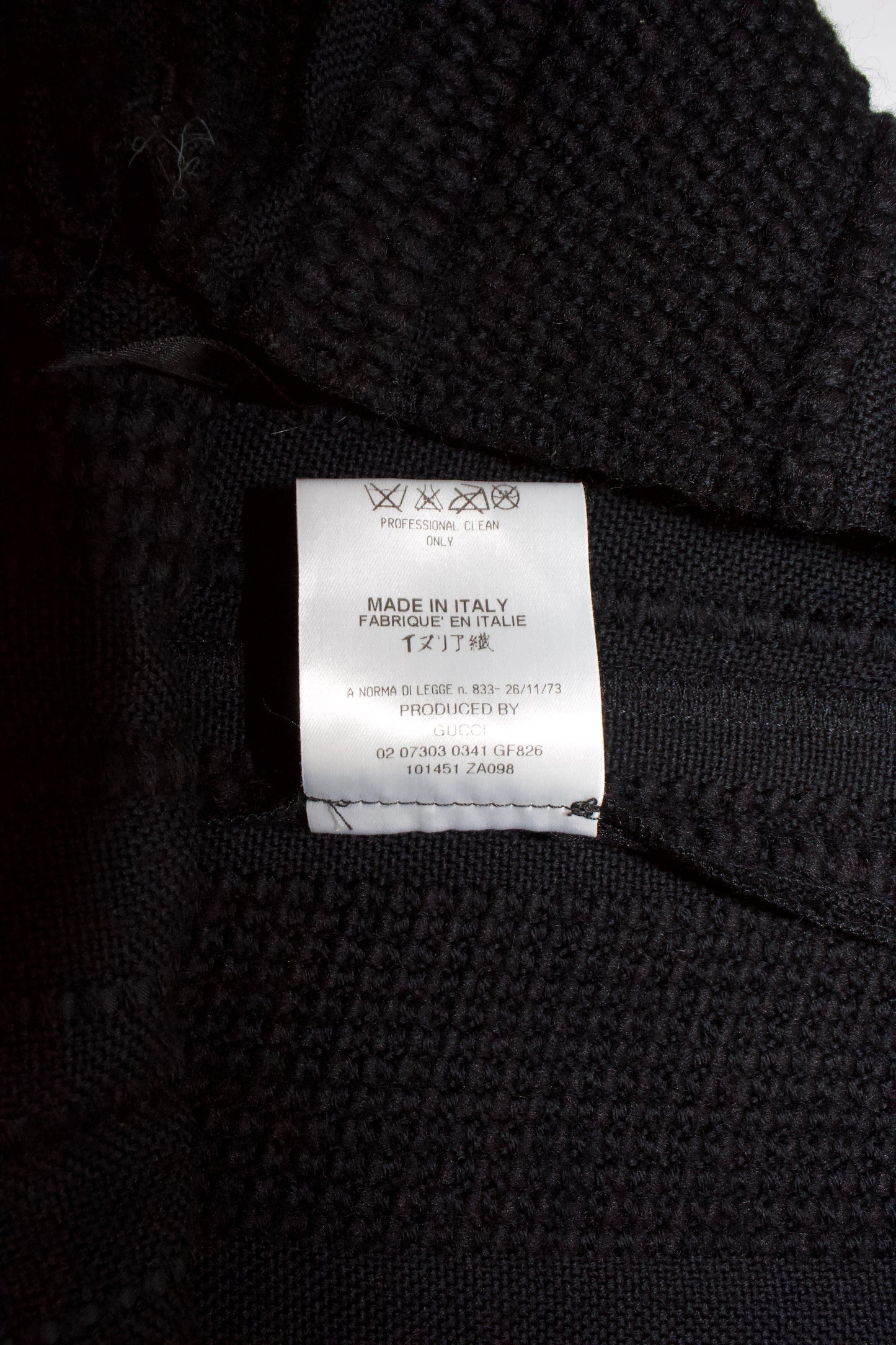 Gucci FW 2002 Tom Ford-era wool & fur skirt