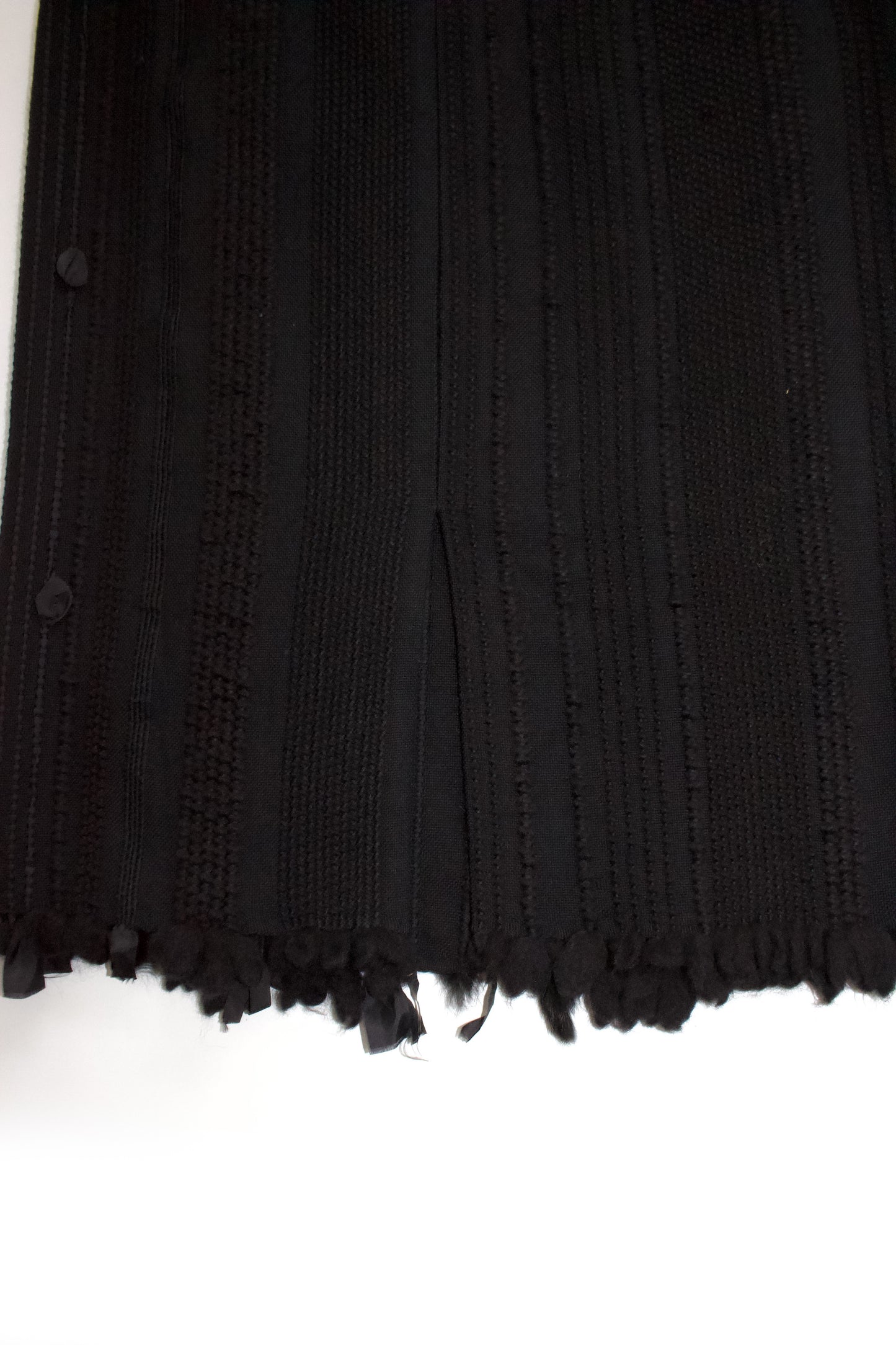 Gucci FW 2002 Tom Ford-era wool & fur skirt