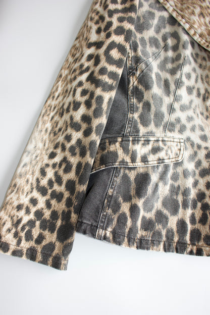 Roberto Cavalli 2000s cheetah print blazer