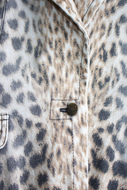Roberto Cavalli 2000s cheetah print blazer