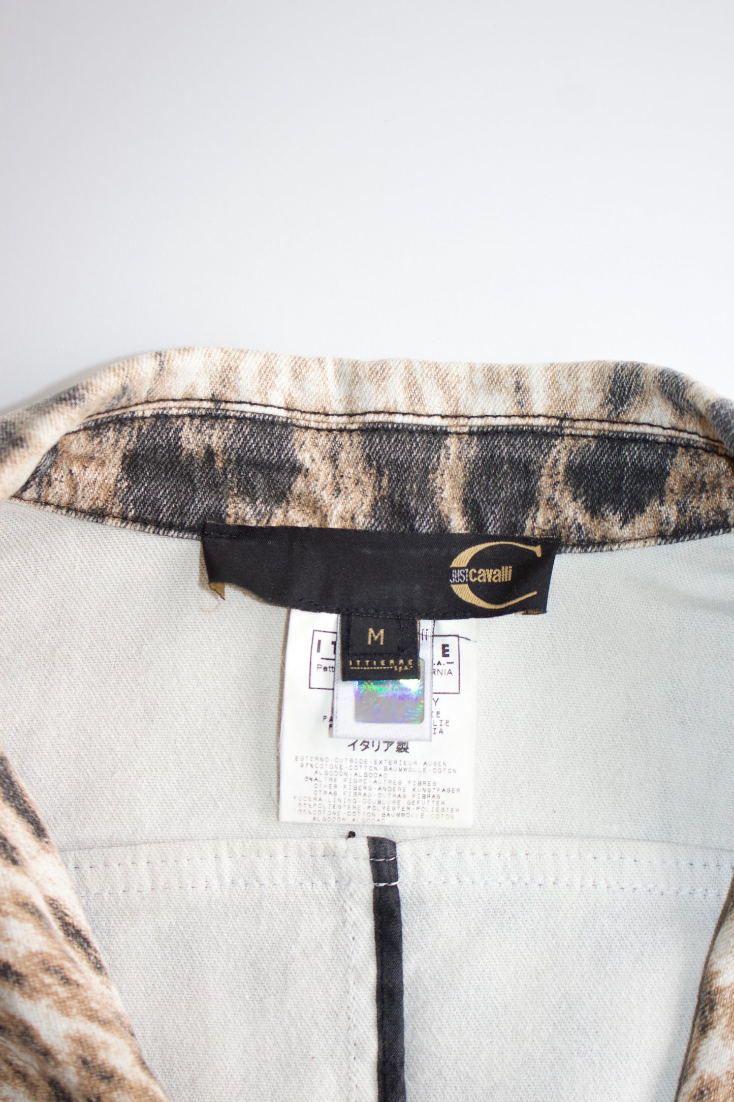 Roberto Cavalli 2000s cheetah print blazer
