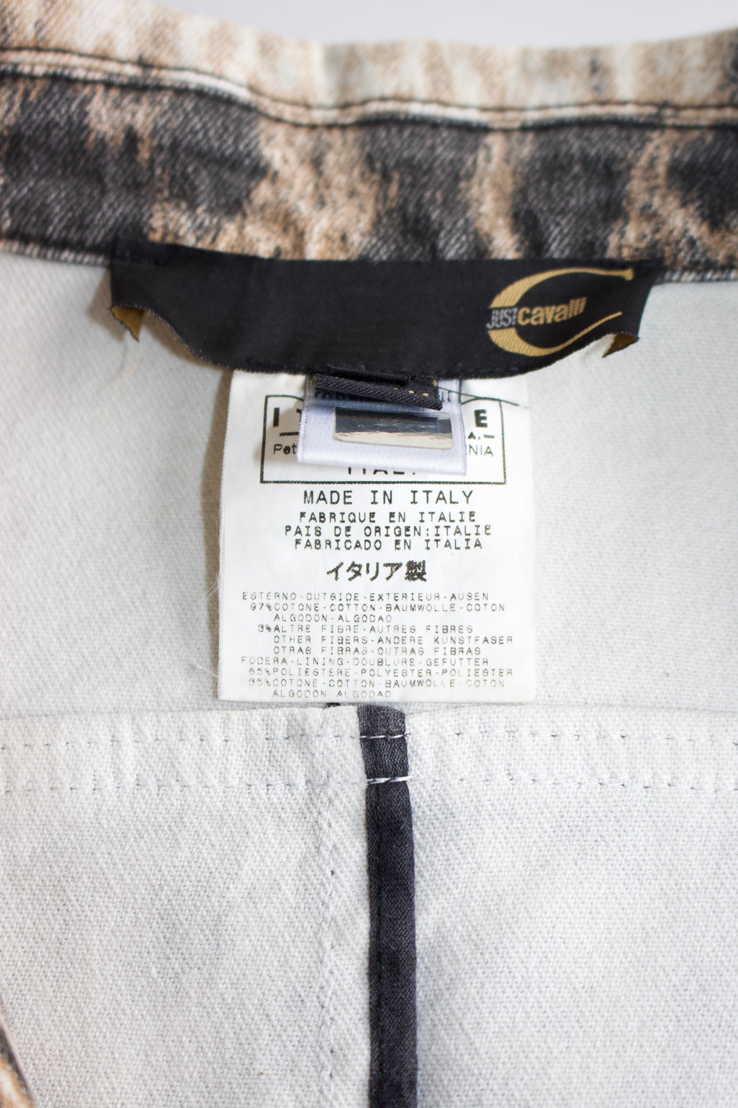 Roberto Cavalli 2000s cheetah print blazer