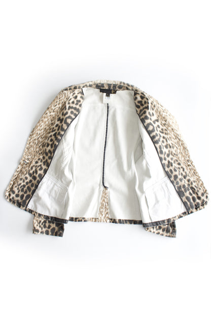 Roberto Cavalli 2000s cheetah print blazer