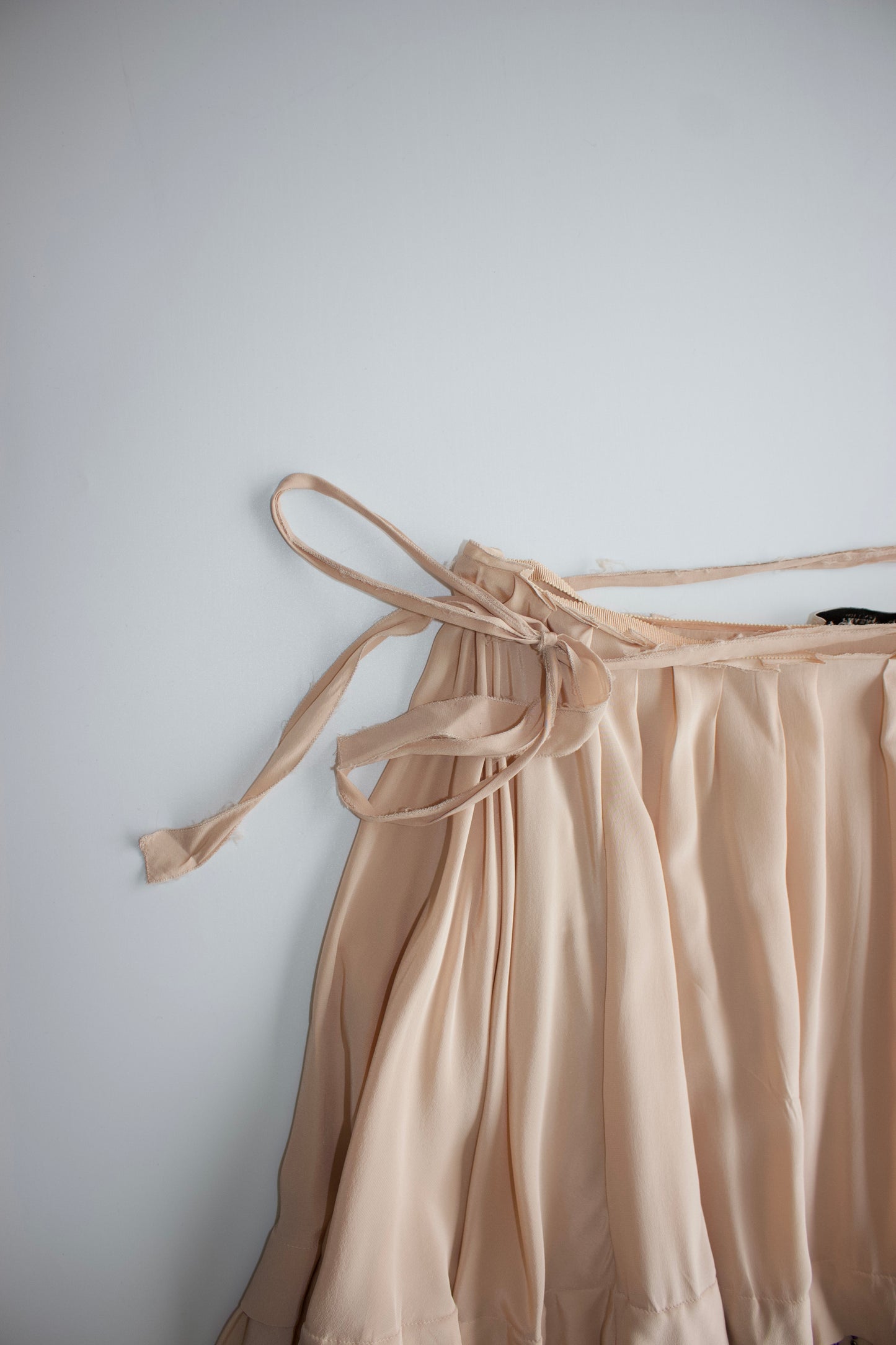 Prada SS 2000 silk embellished skirt