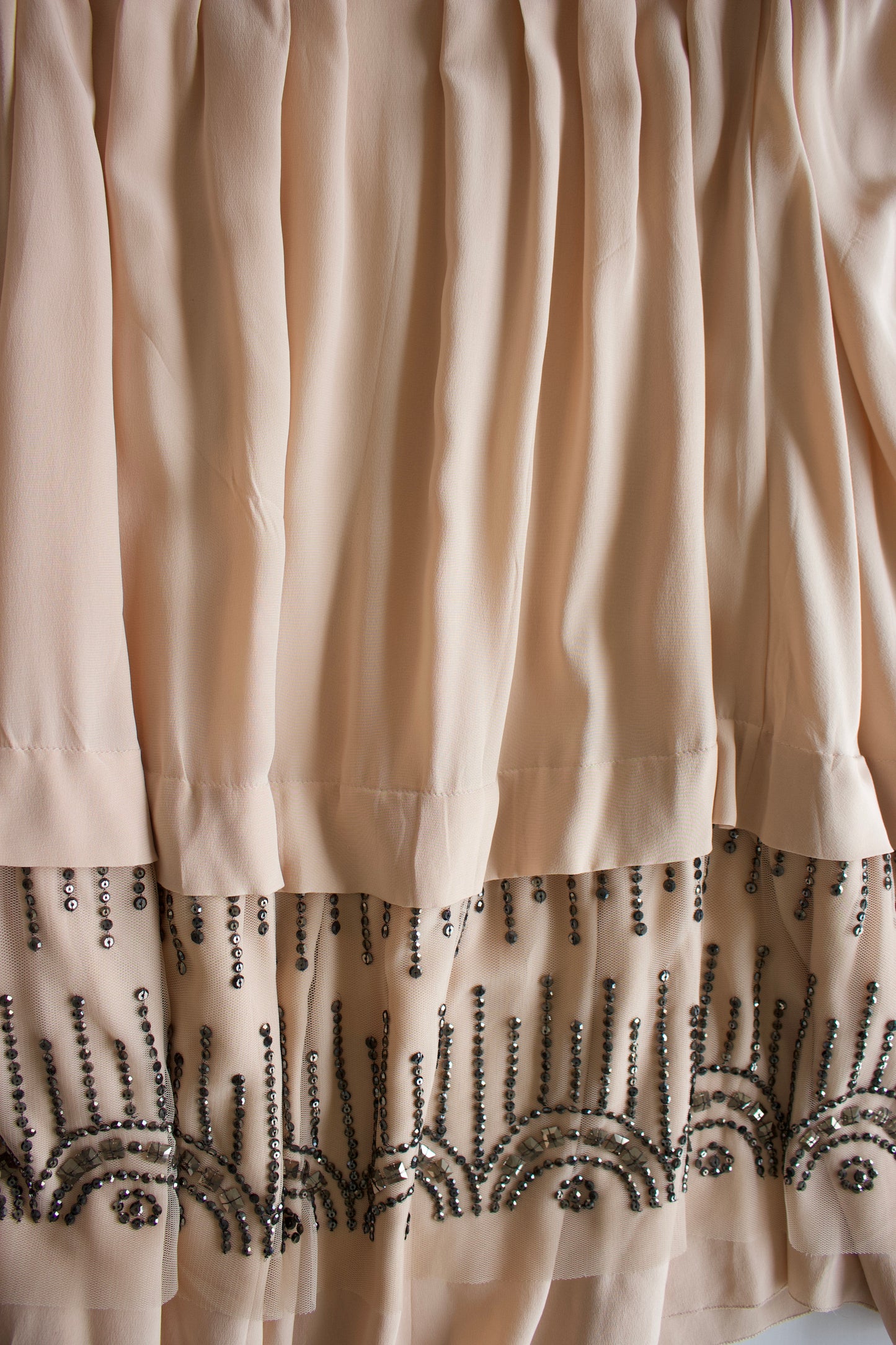 Prada SS 2000 silk embellished skirt