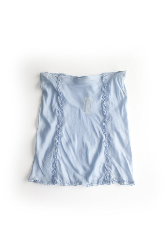 Miu Miu FW 1995 blue sheer skirt